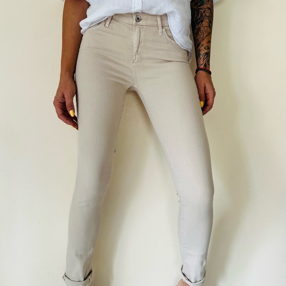 AG - Adriano Goldschmied Prima Mid Rise Cigarette Jeans in aqua blue - size 32 main image 1